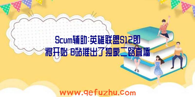 Scum辅助:英雄联盟S12即将开始